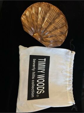 Timmy Woods Gold Shell Accent Dish